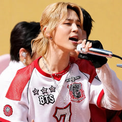 JIMIN Embroidered Fake Two-piece Jersey