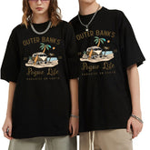 Casual Graphic Crew Neck Short Sleeve T-Shirt