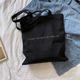 Letter Canvas Bag