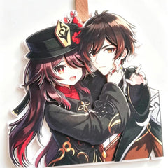 Hu Tao Zhongli Couple Non-woven Felt Pendant