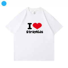 Kpop Letter Printed Short Sleeve T-Shirt