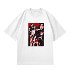 SKZ RUN IT Poster Round Neck Short-sleeved T-shirt
