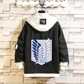 Unisex Wings of Freedom Anime Denim Jacket