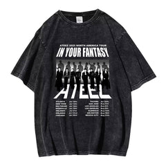 KPOP Album US Tour Poster Washed T-shirt