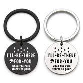 I'll Be There for You Tag Stainless Steel Keychain