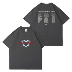 KPOP WALK THE LINE Print Short Sleeve T-Shirt