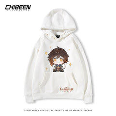 Unisex Game Cartoon Print Casual Hoodie