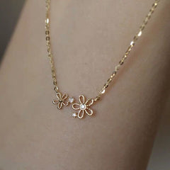 S925 Silver Daisy Necklace