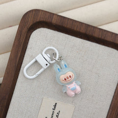 White Buckle Doll Pendant KeyChain