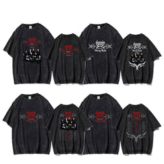 Retro KPOP ATE Washed T-shirt