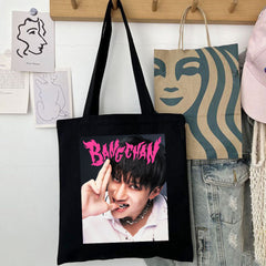 Trendy Retro Kpop Shoulder Tote Bag
