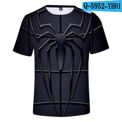 Spider-Man Cosplay 3D Print Short Sleeve T-Shirt
