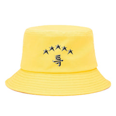 Korean Fashion Cute Letter Print Bucket Hat