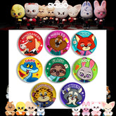 SKZ × Zootopia Badge Mirror Keychain
