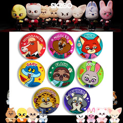 SKZ × Zootopia Badge Mirror Keychain