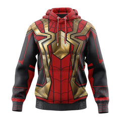 Unisex Spider 3d Print Cosplay Zipper Hoodie