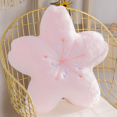 Pink Sakura Throw Pillow