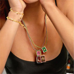 Bohemian Style Tarot Card Necklace