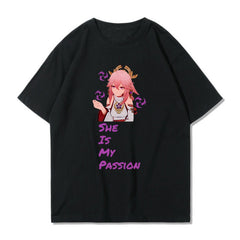 Unisex Game Graphic Cosplay Loose T-shirt