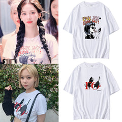 Versatile Round Neck Printed Short-sleeved T-shirt