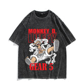 Luffy Short-sleeved Cotton Washed Tee