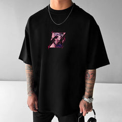 Men's Anime Graphic Printed T-Shirt