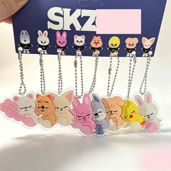 SKZ World Tour Cloud Keychain Pendant Set