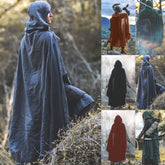 Unisex Medieval Ranger Shawl Hooded Cape