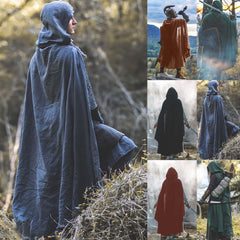 Unisex Medieval Ranger Shawl Hooded Cape