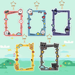 KPOP Acrylic Cartoon Card Cover Keychain