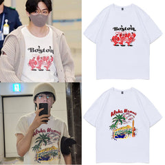 Trendy Graphic Printed Loose Short-sleeved T-shirt