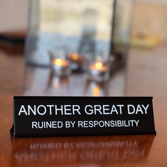 SARCASTIC ACRYLIC OFFICE DESK SIGNS