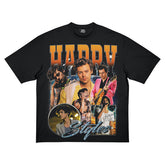 HS Retro-printed Cotton Crew Neck T-shirt