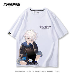 Unisex Anime Print Short-sleeved T-shirt