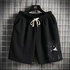 Men's Trendy Anime Loose Casual Shorts