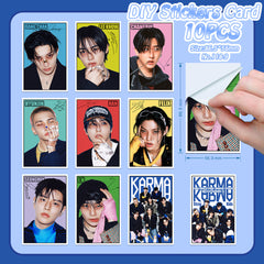 10PCS SKZ Card Stickers