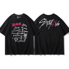 Women's Kpop Graphic Short-sleeved T-shirt