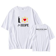 HOPE ON THE STAGE Round Neck Short-sleeved T-shirt