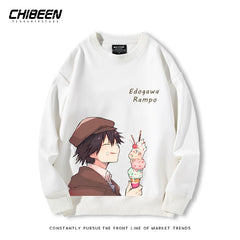 Unisex Anime Round Neck Cotton Sweatshirt