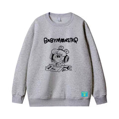 BM PSYCHO Printed Pullover Hoodie Top