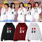 KPOP Love Letter Pullover Loose Hoodie