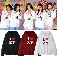 KPOP Love Letter Pullover Loose Hoodie