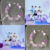 BANGTAN Purple Beaded Bracelet