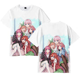 Trend Anime 3D Print Loose Short-sleeved T-shirt