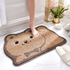 Cartoon-shaped Bathroom Door Floor Mat