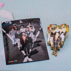 SKZ Logo Metal Badge Brooch T-shirt