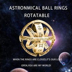 Vintage Original Astronomical Rotating Couple Ring