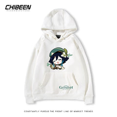 Unisex Venti Game Print Pullover Hoodie