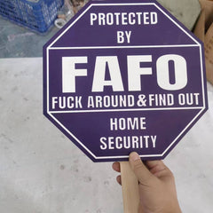 F Around Yard Sign