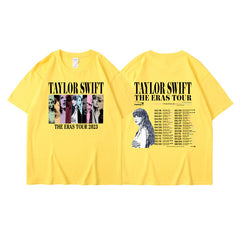 Unisex Taylor The Eras Tour Pattern Casual T-shirt